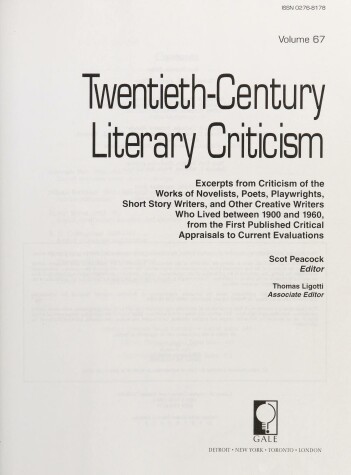 Book cover for Twentieth-Century Literary Criticism