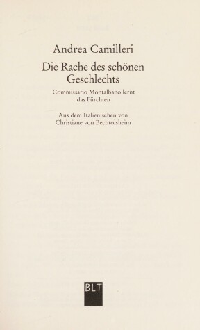 Book cover for Die Rache Des Schonen Geschlechts