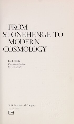 Book cover for From Stonehenge to Modern Cosmology