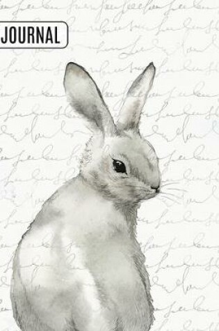 Cover of Big Fat Bullet Style Journal Notebook Watercolor Rabbit