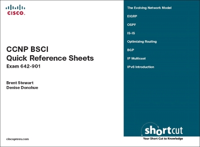 Book cover for CCNP BSCI Quick Reference Sheets