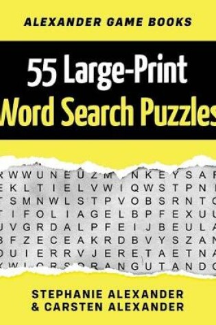 Cover of 55 Large-Print Word Search Puzzles
