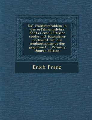 Book cover for Das Realitatsproblem in Der Erfahrungslehre Kants