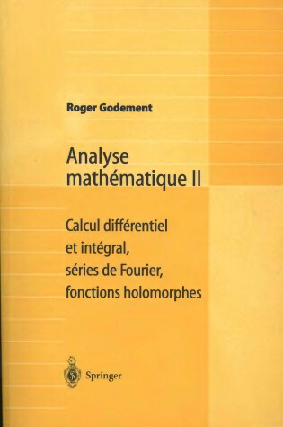 Cover of Analyse Mathematique 2: Zeme Parte: Calcul Diffe