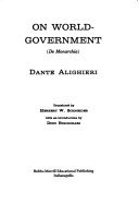 Book cover for On World Government (de Monarchia)