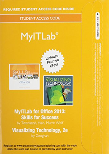 Book cover for MyLab IT with Pearson eText -- Access Card -- for Skills with Visualizing Technology 