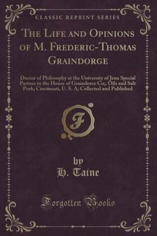 Cover of The Life and Opinions of M. Frederic-Thomas Graindorge