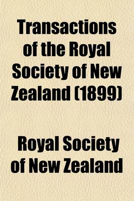 Book cover for Transactions of the Royal Society of New Zealand (Volume 31)