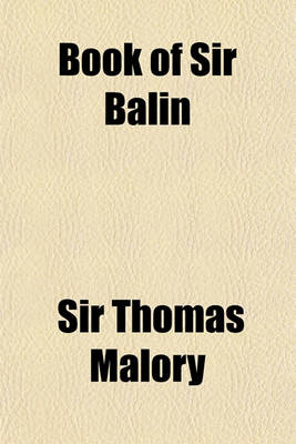 Book cover for Book of Sir Balin