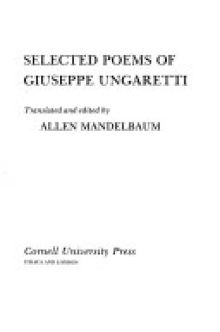 Cover of Selected Poems