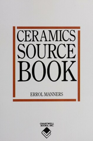 Cover of Ceramics Source Book