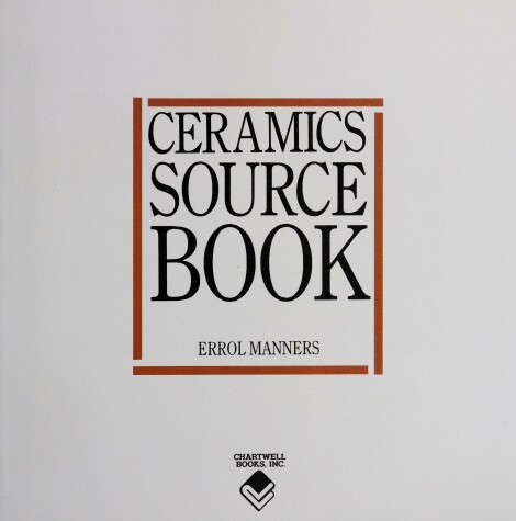 Book cover for Ceramics Source Book