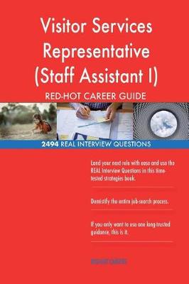 Book cover for Visitor Services Representative (Staff Assistant I) RED-HOT Career; 2494 REAL In
