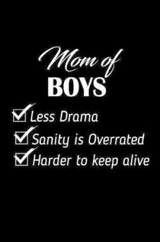 Cover of Mom Of Boys Less Drama Sanity is Overrated Harder to Keep Alive