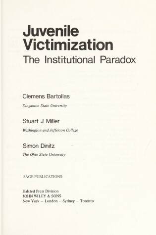 Cover of Juvenile Victimization