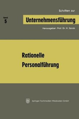 Cover of Rationelle Personalführung