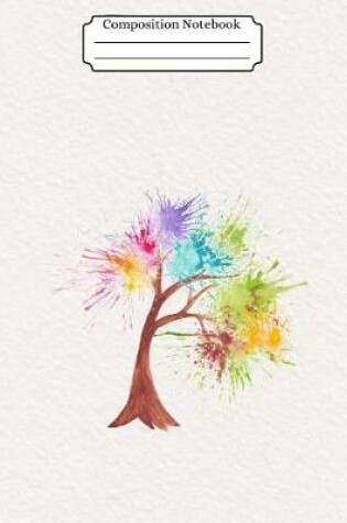 Cover of Composition Notebook Watercolor Tree Design Vol 7