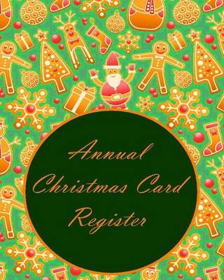 Book cover for Annual Christmas Card Register