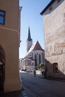 Book cover for View of a Church in Old Town Wasserburg Germany Journal