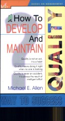 Cover of How to Develop and Maintain Quality