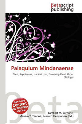 Book cover for Palaquium Mindanaense