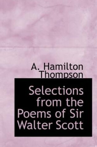 Cover of Selections from the Poems of Sir Walter Scott