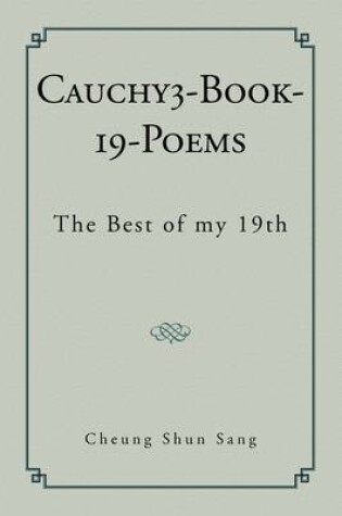 Cover of Cauchy3-Book-19-Poems