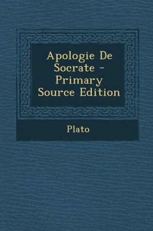 Cover of Apologie de Socrate