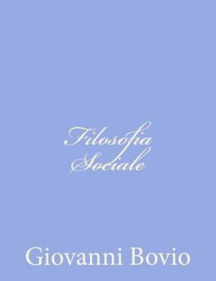 Book cover for Filosofia Sociale