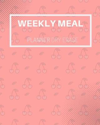 Book cover for weekly meal planner dry erase