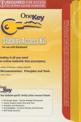 Cover of OneKey Blackboard, Student Access Kit, Microeconomics