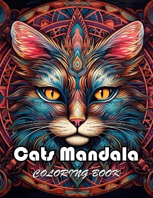 Book cover for Cats Mandala Coloring Book