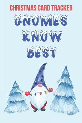 Book cover for Christmas Card Tracker Gnomes Know Best