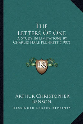 Book cover for The Letters of One the Letters of One