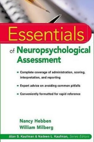 Cover of Essentials of Neuropsychological Assessment