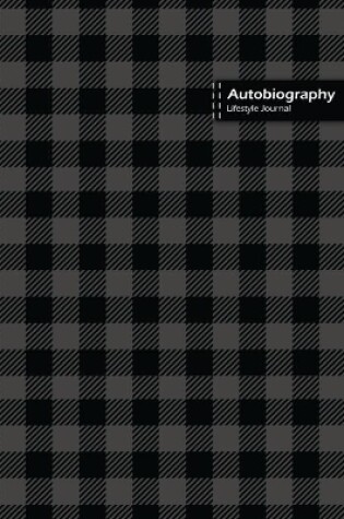 Cover of Autobiography Lifestyle Journal, Blank Write-in Notebook, Dotted Lines, Wide Ruled, Size (A5) 6 x 9 In (Gray)