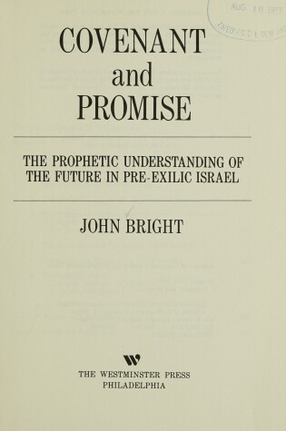 Cover of Covenant and Promise