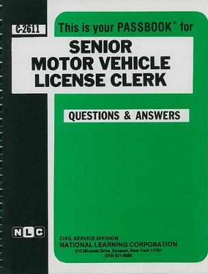 Book cover for Senior Motor Vehicle License Clerk