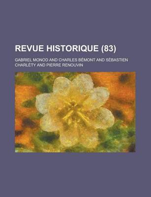 Book cover for Revue Historique (83)