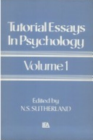 Cover of Tutorial Essays in Psychology