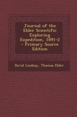 Cover of Journal of the Elder Scientific Exploring Expedition, 1891-2