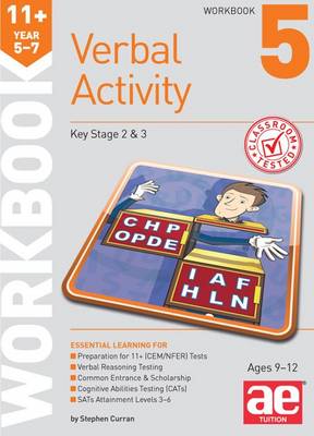 Book cover for 11+ Verbal Activity Year 5-7 Workbook 5