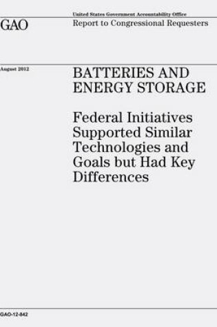 Cover of Batteries and Energy Storage