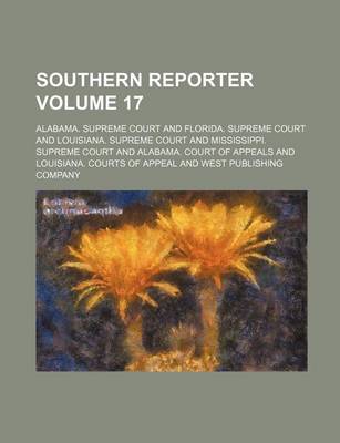 Book cover for Southern Reporter Volume 17