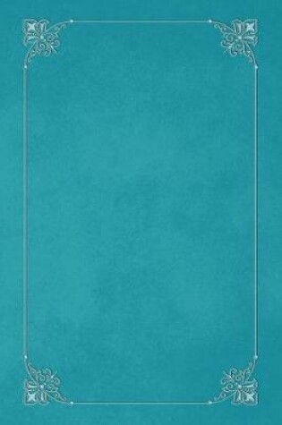 Cover of Robin's Egg Blue 101 - Blank Notebook with Fleur de Lis Corners