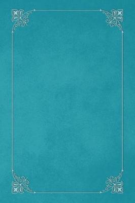 Book cover for Robin's Egg Blue 101 - Blank Notebook with Fleur de Lis Corners