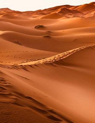 Book cover for Jumbo Oversized Desolate Sand Dunes in the Desert of Morocco