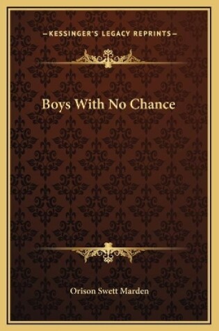 Cover of Boys With No Chance
