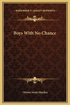 Book cover for Boys With No Chance