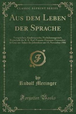 Cover of Aus dem Leben der Sprache